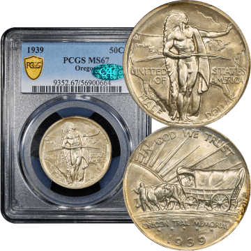 1939 Oregon Commemorative Half Dollar (50c) Composite Image
