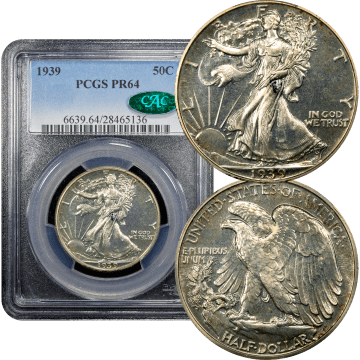 1939 Walking Liberty Half Dollar (50c) Composite Image