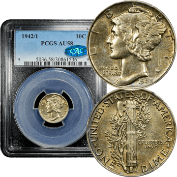 1942/1 Mercury Dime (10c) Composite Image