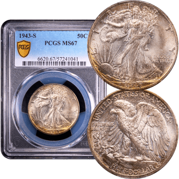 1943-S Walking Liberty Half Dollar (50c) Composite Image