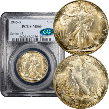 1945-S Walking Liberty Half Dollar (50c) Composite Image