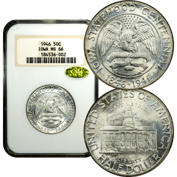 1946 Iowa Commem Half Dollar (50c) Composite Image