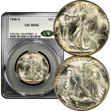 1946-S Walking Liberty Half Dollar (50c) Composite Image