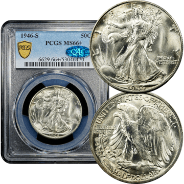 1946-S Walking Liberty Half Dollar (50c) Composite Image