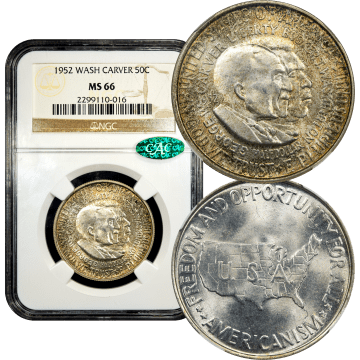 1952 Washington-Carver Commemorative Half (50c) Composite Image