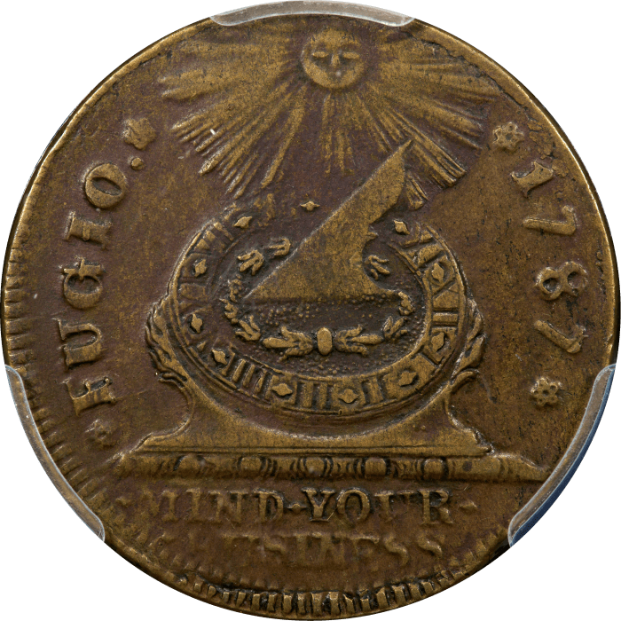 1787 Fugio Cent (1c) Newman 9-P OBVERSE Image