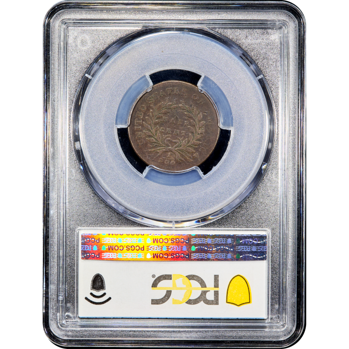 1793 Liberty Cap Half Cent (1/2c) Reverse Slab Image