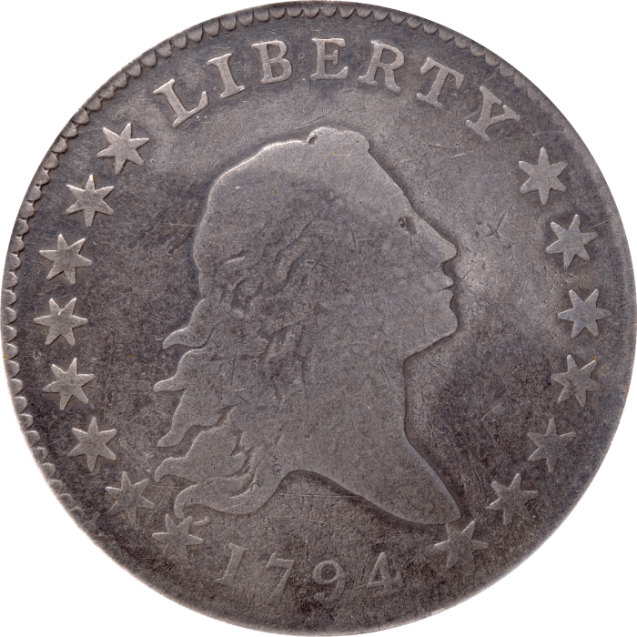 1794 Flowing Hair Half Dollar (50c) Obverse Image
