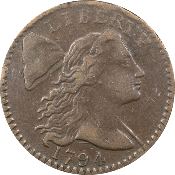 1794 Liberty Cap Large Cent (1c) S-58 OBVERSE Image