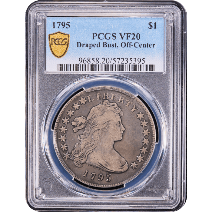 1795 Draped Bust Dollar ($1) Off-Center Obverse Slab Image