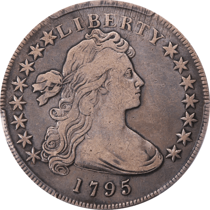 1795 Draped Bust Dollar ($1) Off-Center Obverse Image