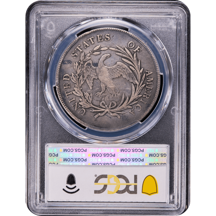 1795 Draped Bust Dollar ($1) Off-Center Reverse Slab Image