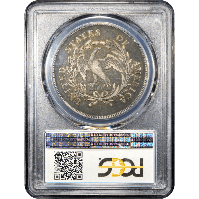 1795 Draped Bust Dollar ($1) Off-Center SLAB Image