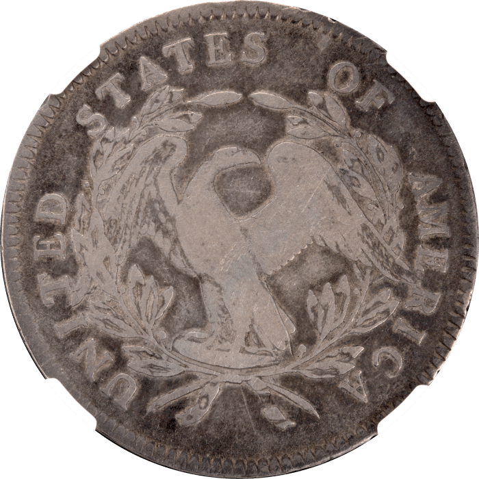 1795 Flowing Hair Dollar ($1) 3 Leaves Reverse Image