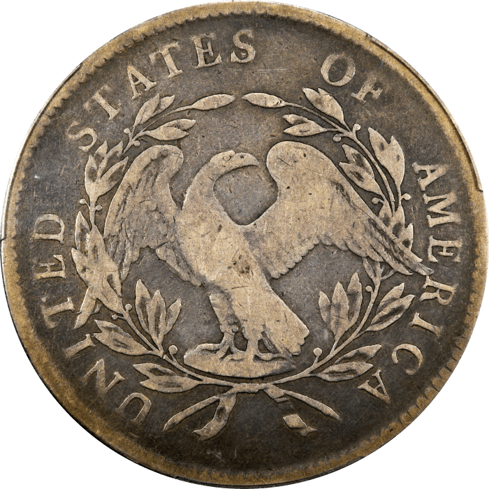 1795 Flowing Hair Dollar ($1) BB-27 REVERSE Image