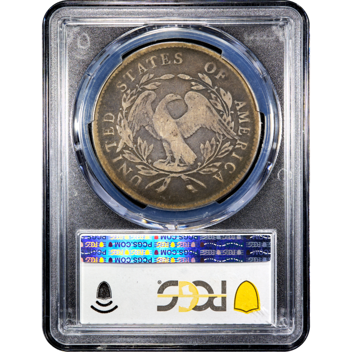 1795 Flowing Hair Dollar ($1) BB-27 Reverse Slab Image