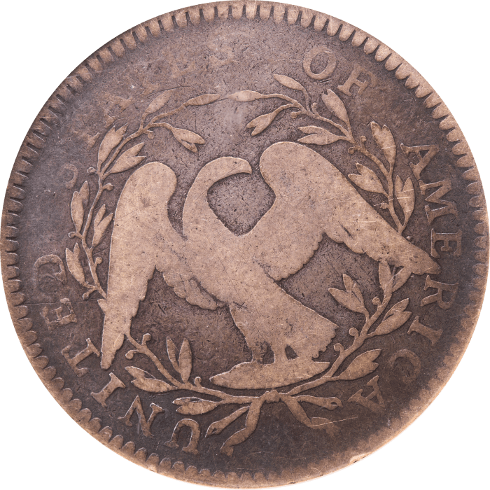 1795 Flowing Hair Half Dollar (50c) REVERSE Image