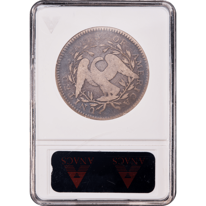 1795 Flowing Hair Half Dollar (50c) Reverse Slab Image
