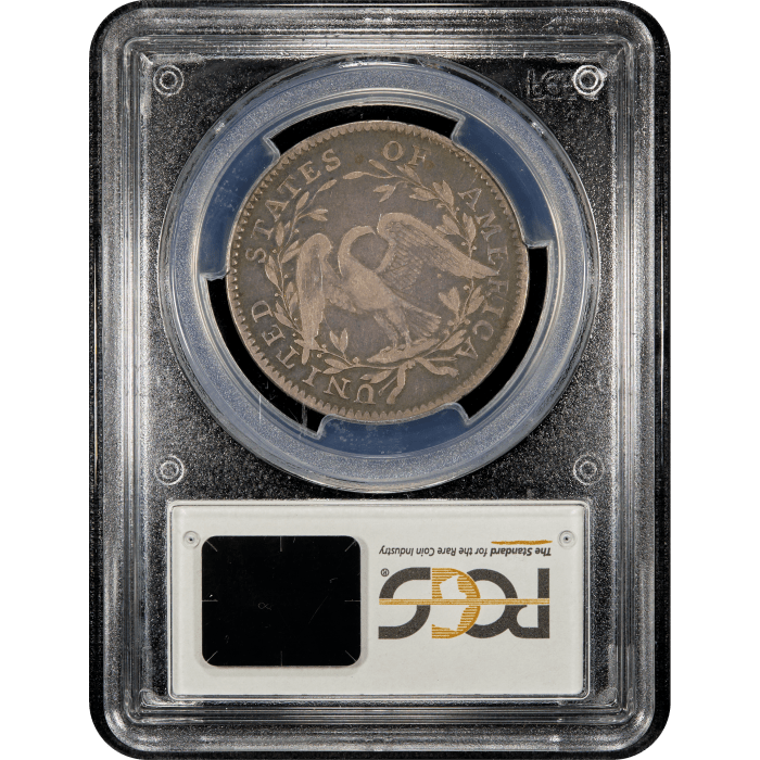 1795 Flowing Hair Half Dollar (50c) O-119 Reverse Slab Image