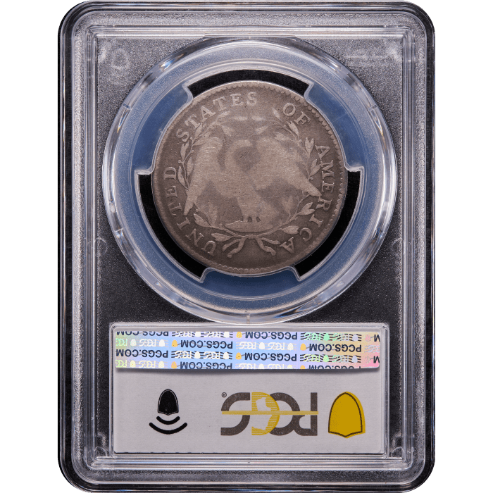 1795 Flowing Hair Half Dollar (50c) Reverse Slab Image