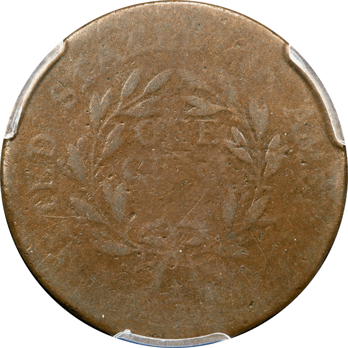 1795 Liberty Cap Large Cent (1c) Plain Edge REVERSE Image