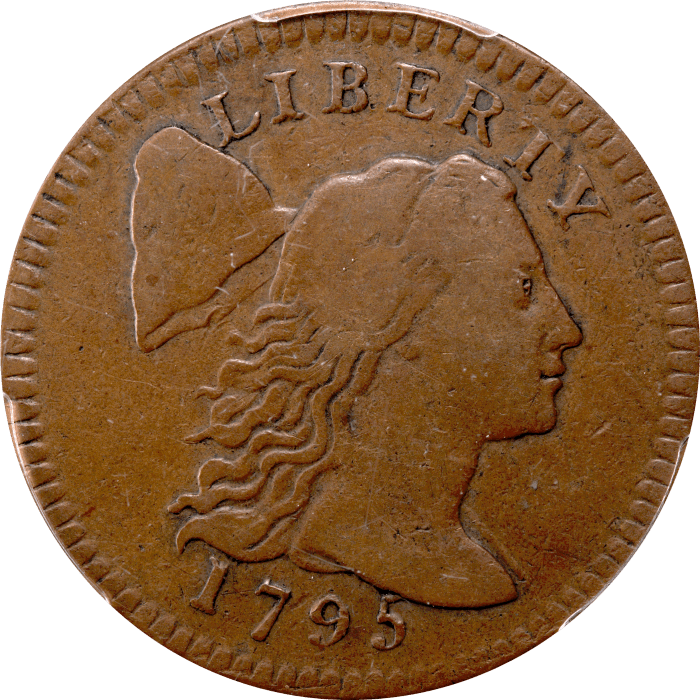 1795 Liberty Cap Large Cent (1c) Plain Edge Obverse Image