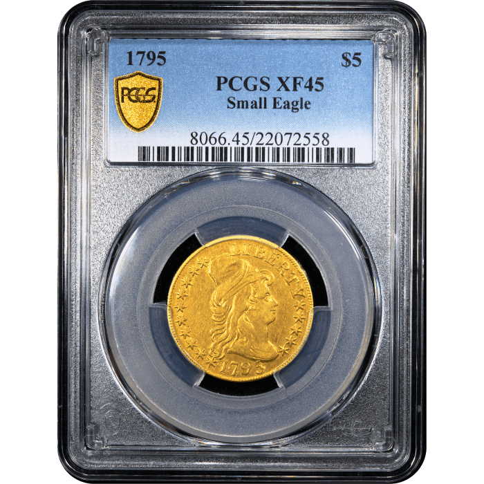 1795 Turban Gold Half Eagle ($5) Small Eagle SLAB Image