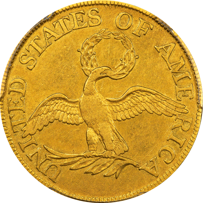 1795 Turban Gold Half Eagle ($5) Small Eagle REVERSE Image