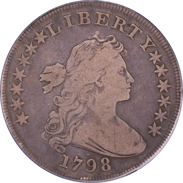 1798 Draped Bust Dollar ($1) BB-102 Obverse Image