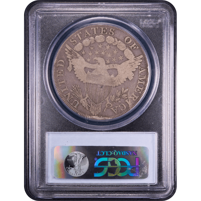1798 Draped Bust Dollar ($1) BB-102 Reverse Slab Image