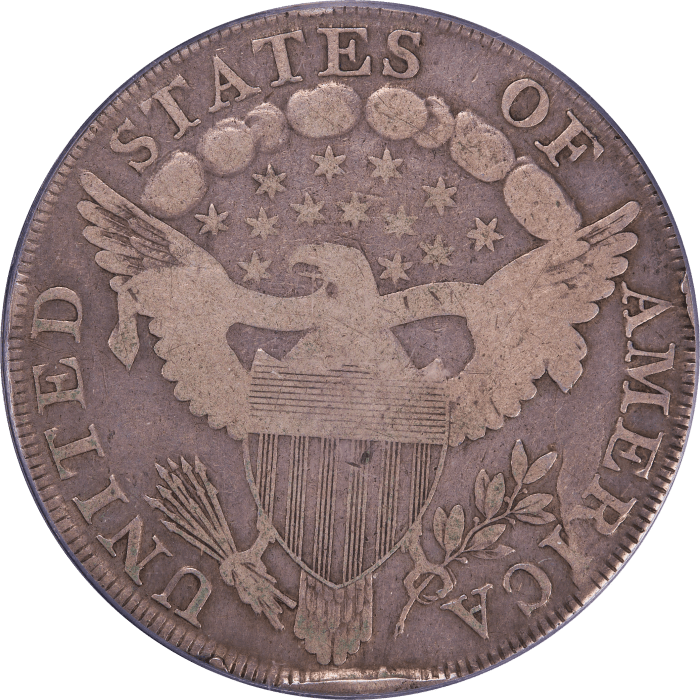 1798 Draped Bust Dollar ($1) BB-102 Reverse Image