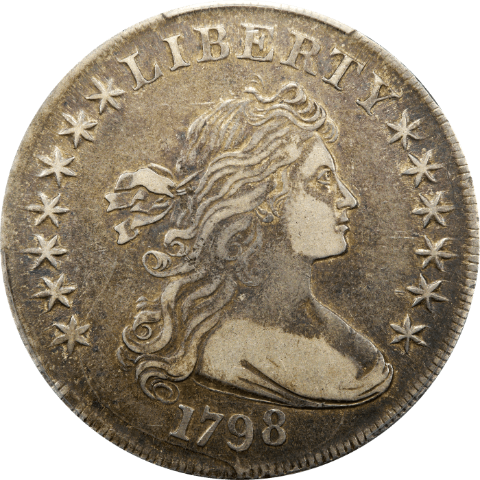 1798 Draped Bust Dollar ($1) BB-118  Obverse Image