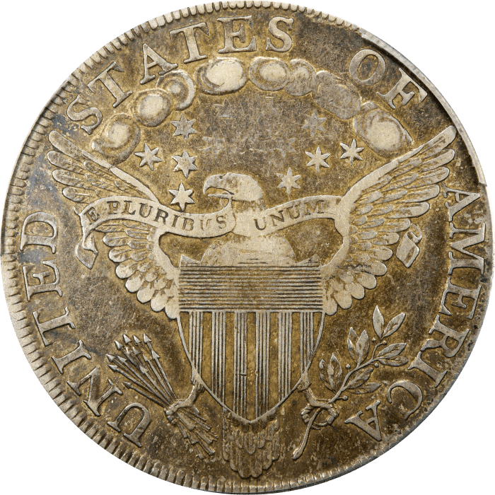 1798 Draped Bust Dollar ($1) BB-118  Reverse Image