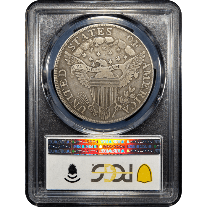 1798 Draped Bust Dollar ($1) Large Eagle Reverse Slab Image