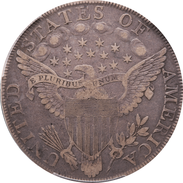 1798 Large Eagle Draped Bust Dollar ($1) Reverse Image