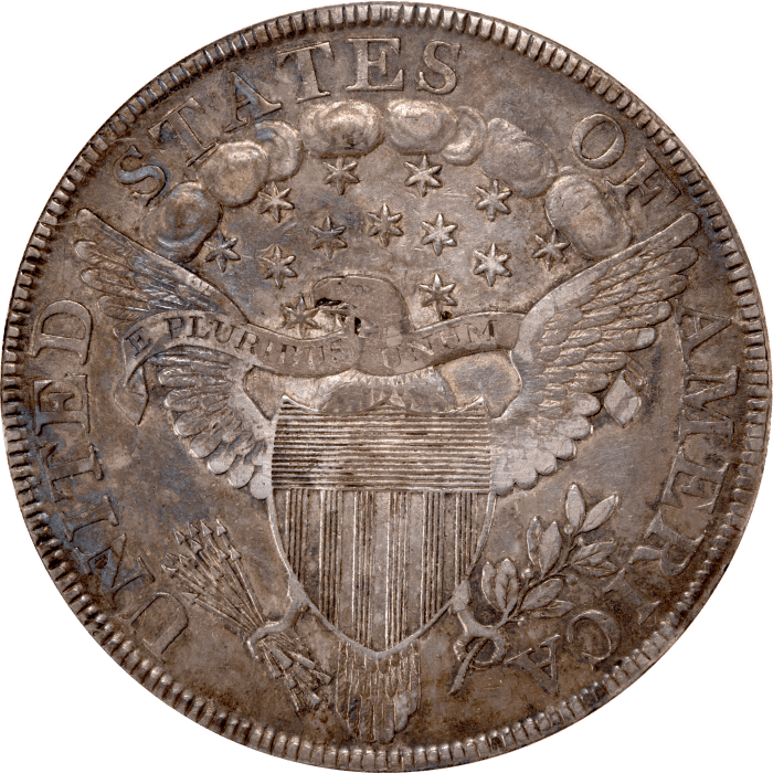 1799 Draped Bust Dollar ($1) Reverse Image