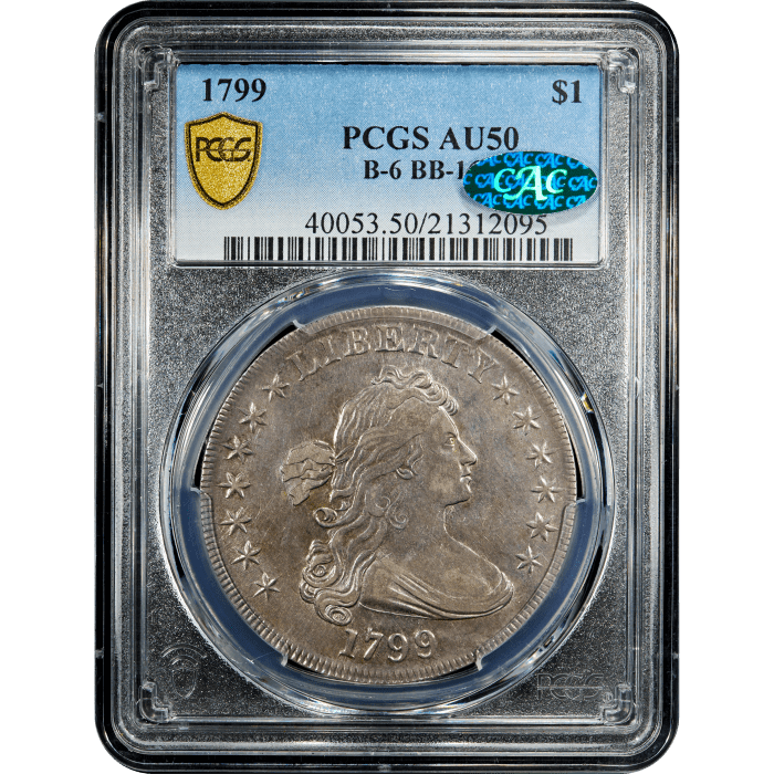 1799 Draped Bust Dollar ($1) BB-162 SLAB Image