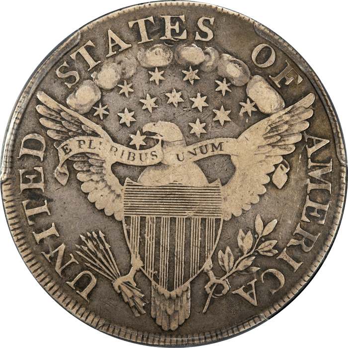 1799 Draped Bust Dollar ($1) BB-169 REVERSE Image