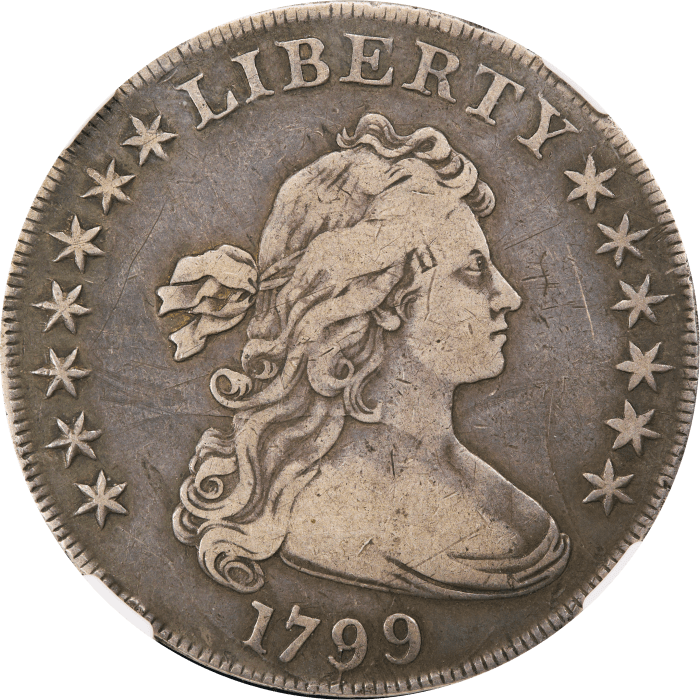 1799 Draped Bust Dollar ($1) Obverse Image