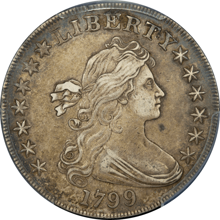 1799 Draped Bust Dollar ($1) OBVERSE Image