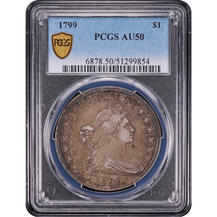 1799 Draped Bust Dollar ($1) Obverse Slab Image