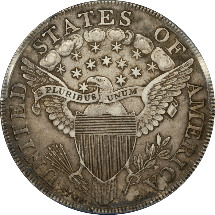 1799 Draped Bust Dollar ($1) REVERSE Image