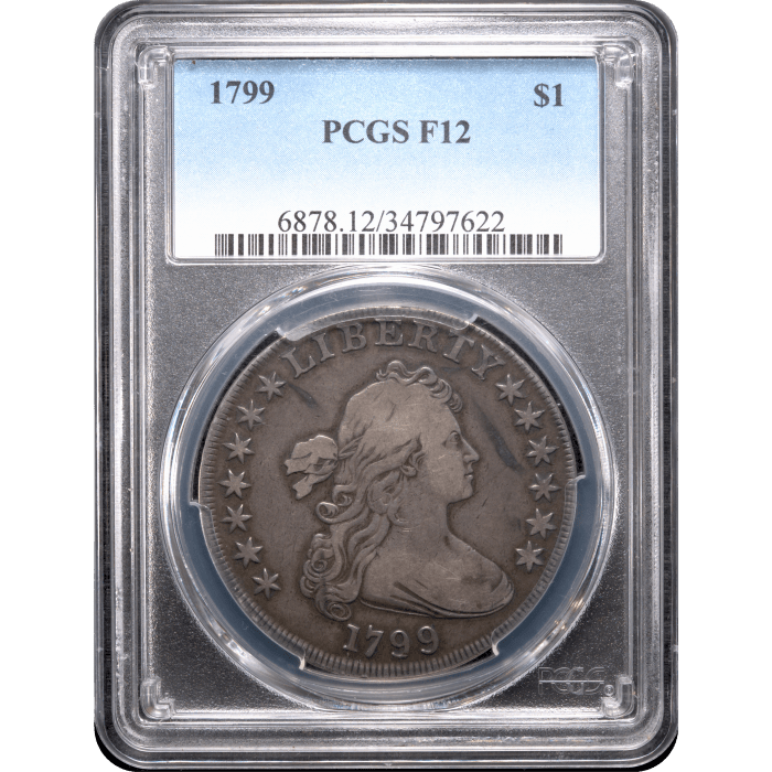 1799 Draped Bust Dollar ($1) Obverse Slab Image