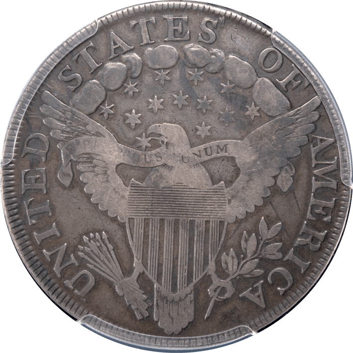 1799 Draped Bust Dollar ($1) Reverse Image