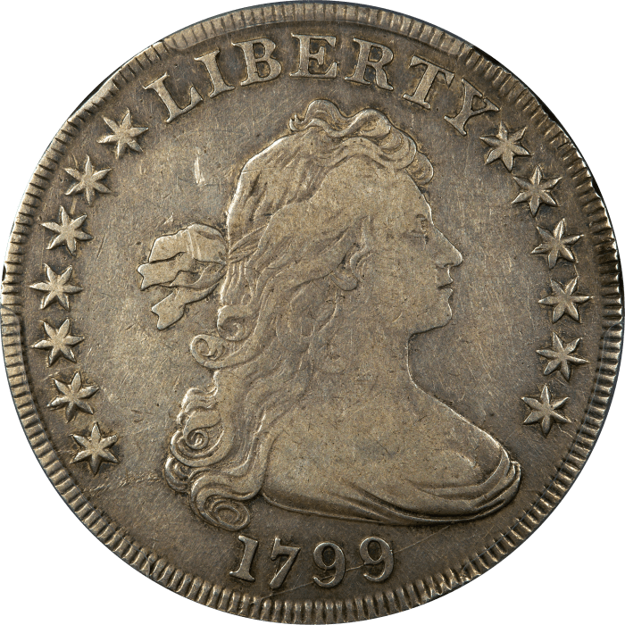1799 Draped Bust Dollar ($1) Obverse Image