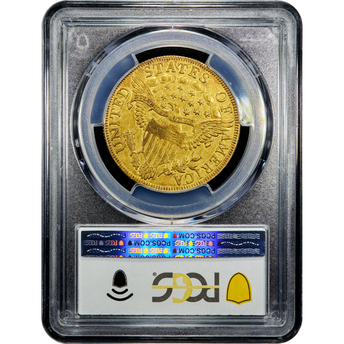1799 Draped Bust Gold Eagle ($10) Small Stars Obverse Reverse Slab Image