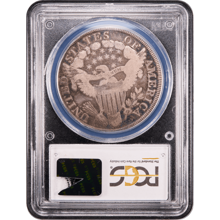 1799/8 Draped Bust Dollar ($1) 15 Reverse Stars Reverse Slab Image