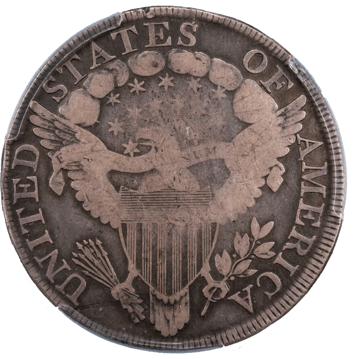 1799/8 Draped Bust Dollar ($1) 15 Reverse Stars Reverse Image