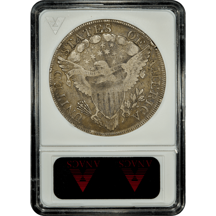 1799/8 Draped Bust Dollar ($1) B-3 15 Reverse Stars SLAB Image