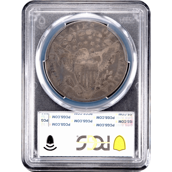 1800 Draped Bust Dollar ($1) 12 Arrows Reverse Slab Image